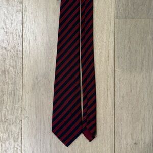 Gucci Red and Black Striped Tie